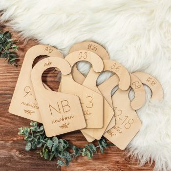 Beautiful Wooden Baby Closet Dividers