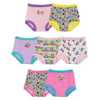 baby girls Minnie Mouse Pants Multipack and Toddler Potty Training Underwear