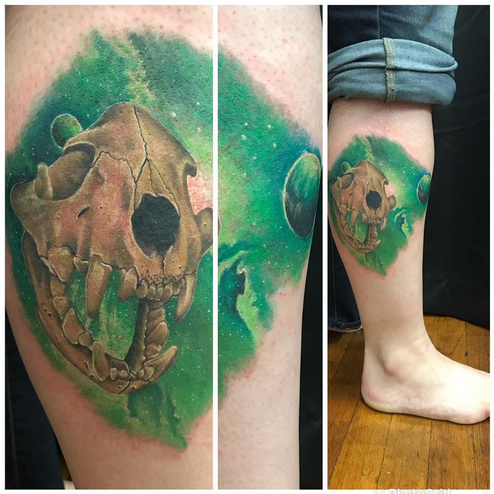 Hyena Skull in Space