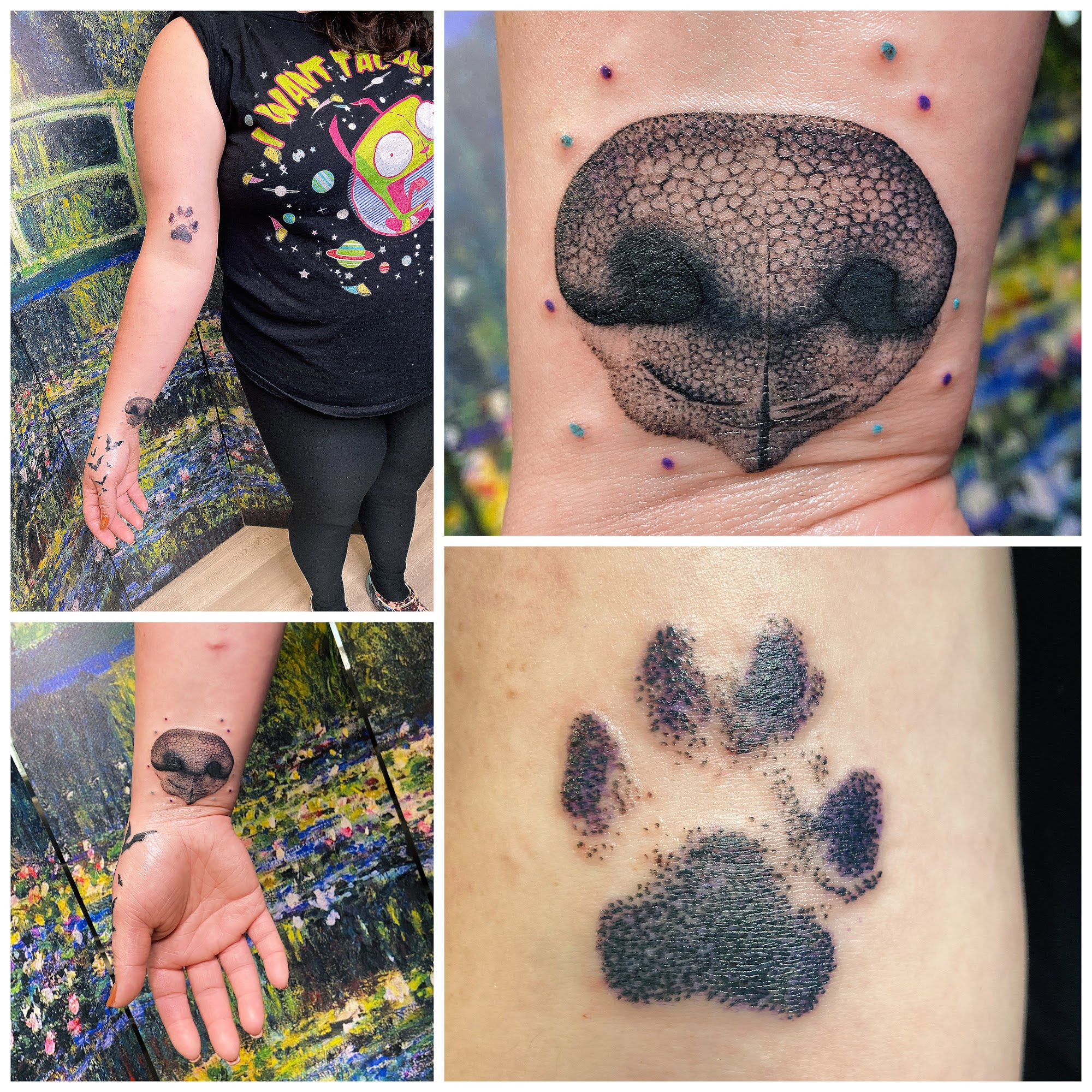 Dog Nose and Paw Prints