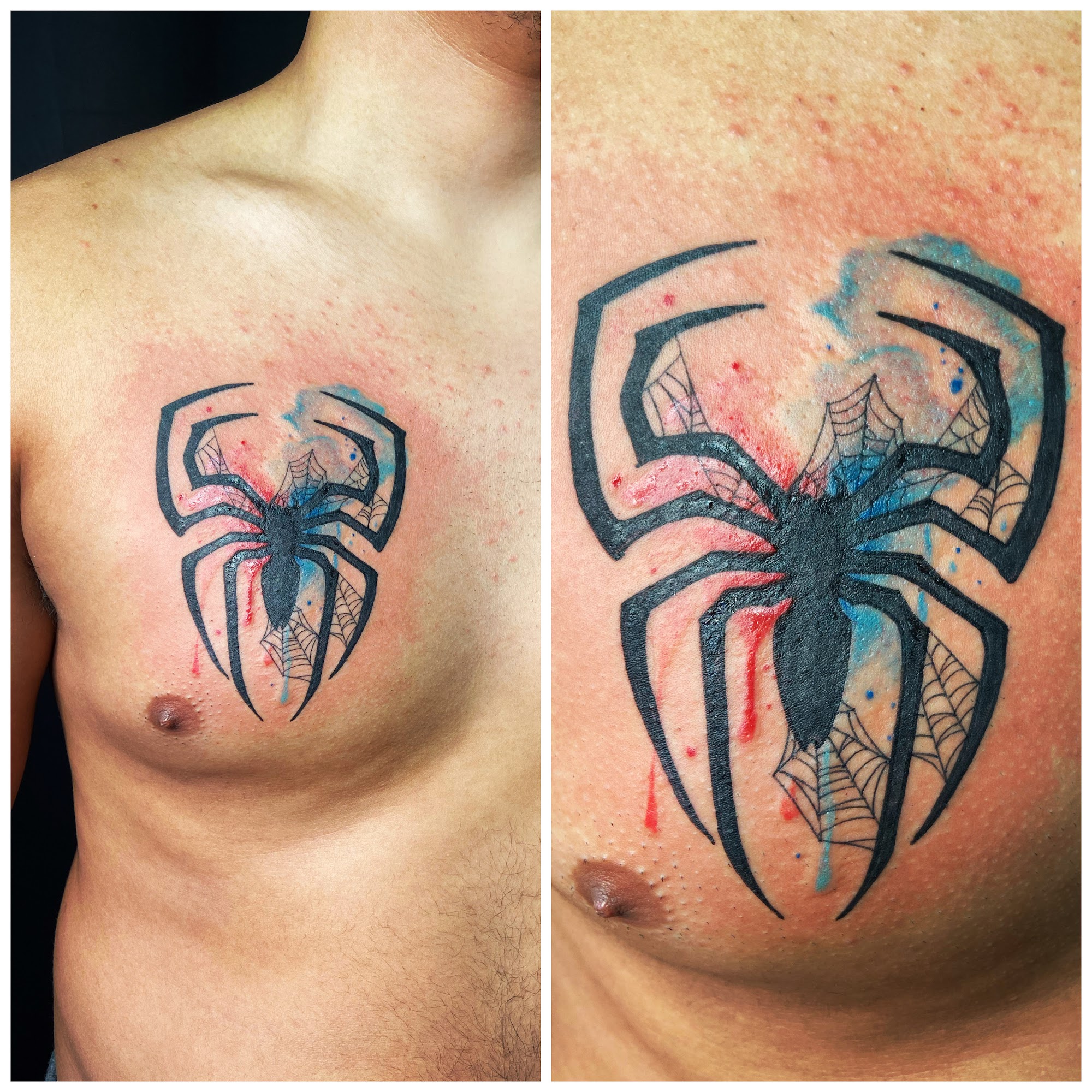 Watercolor Spider-Man Logo
