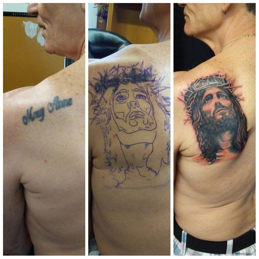 Jesus Portrait Coverup