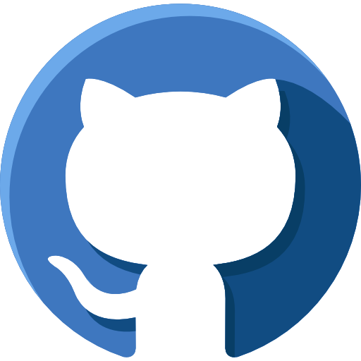 Blue Octocat logo for GitHub