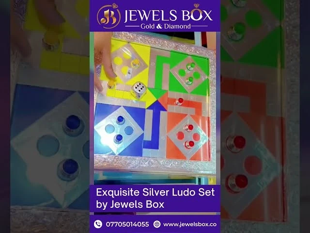 Silver Jewellery Shop Online in Lucknow | Silver Ludo Set by Jewels Box