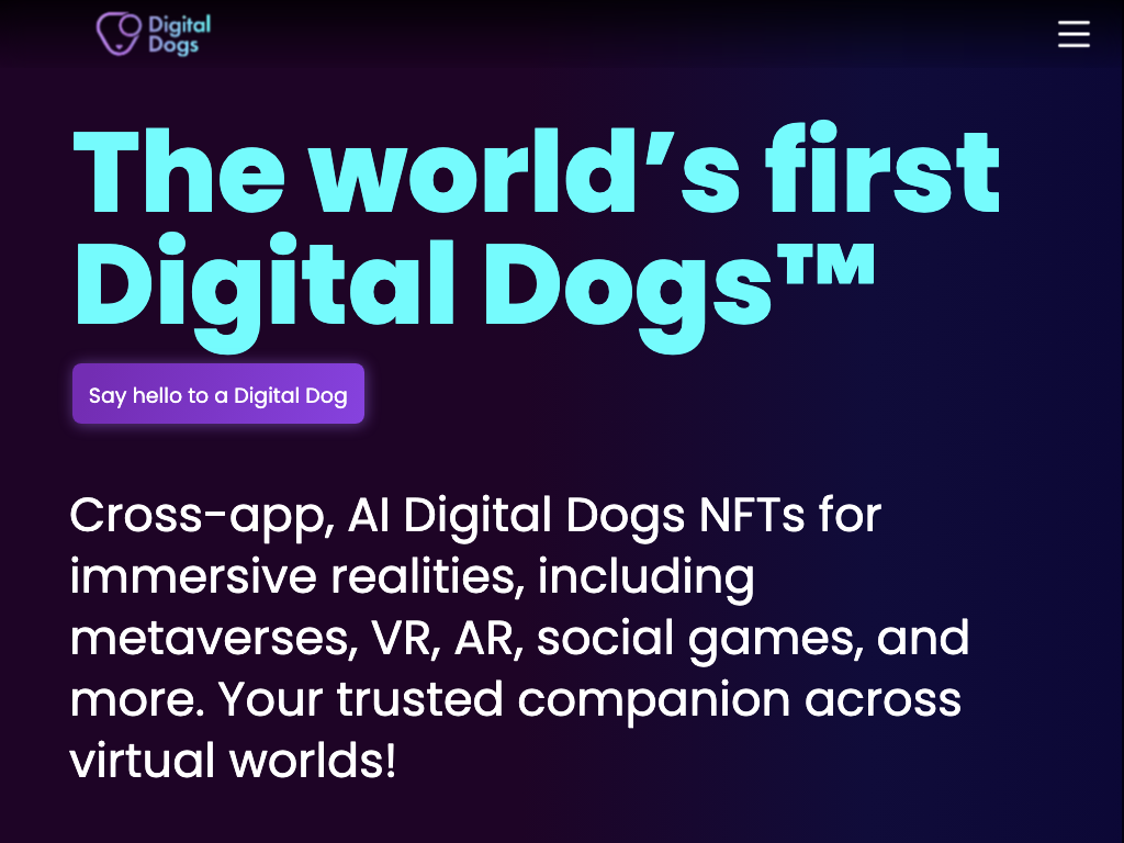 Screenshot of natural language processing, image recognition, reinforcement learning, and conversational AI website