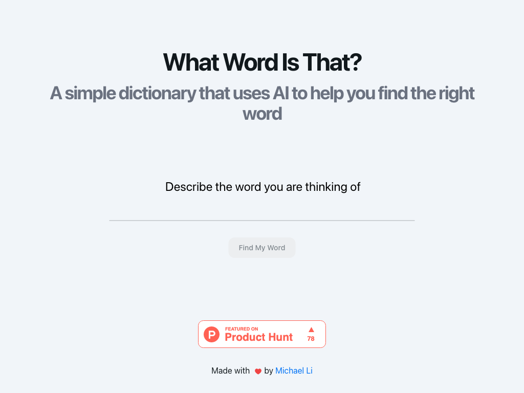 Preview image of What Word Is That?