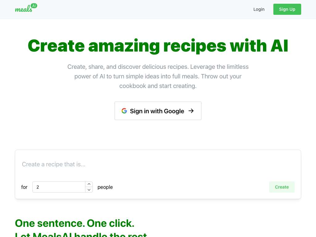 Preview image of MealsAI
