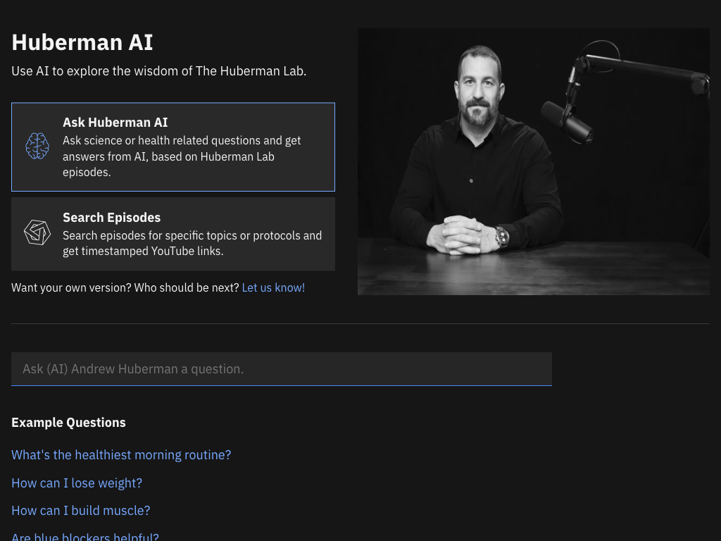Screenshot of science and health-based questions website