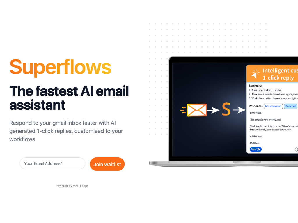 Screenshot of email productivity, categorisation and security website