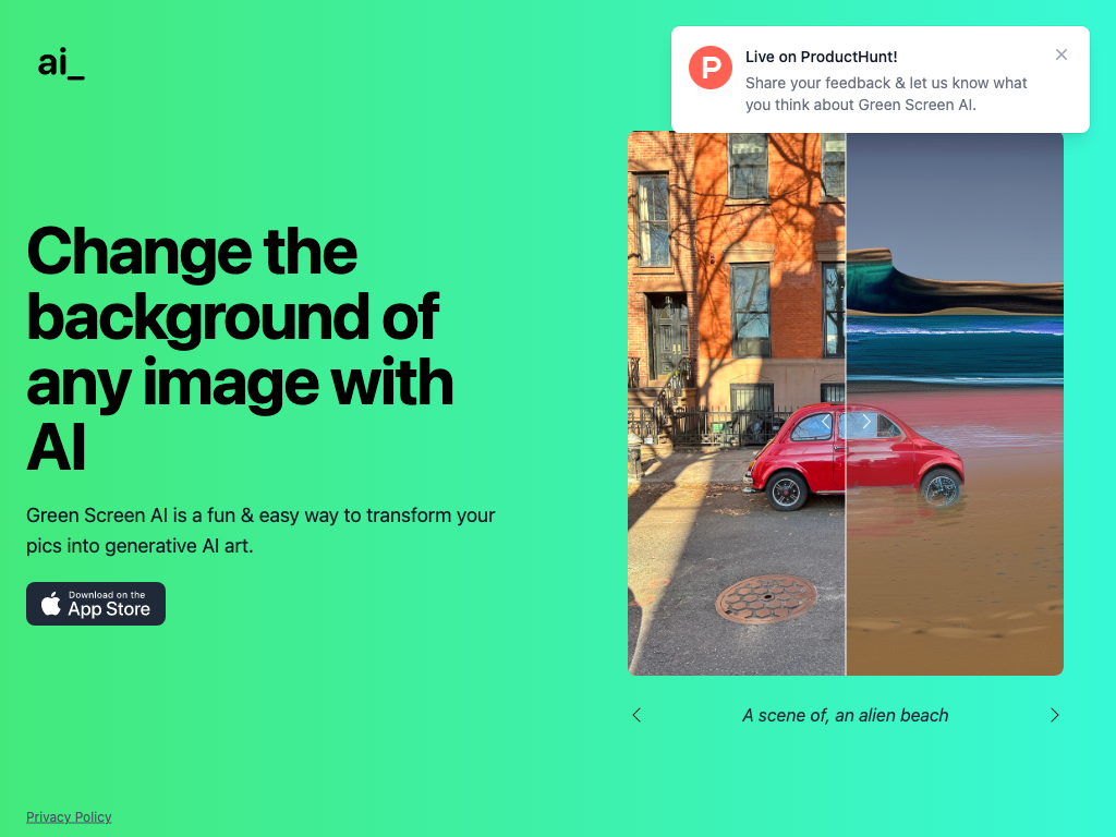Screenshot of creating stunning video content website