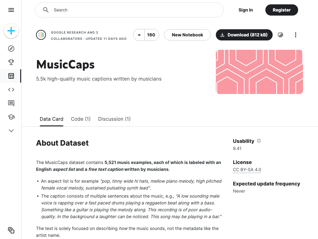 Screenshot of music collaboration, production, and feedback website