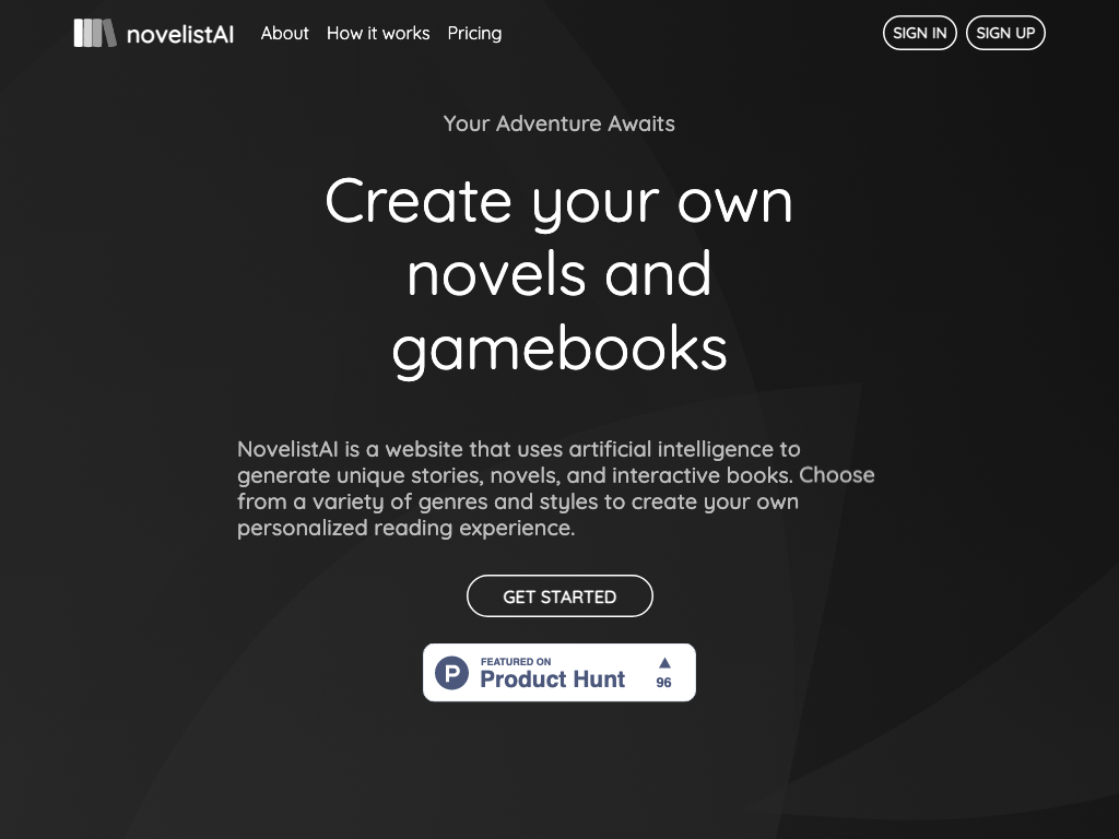 Preview image of NovelistAI