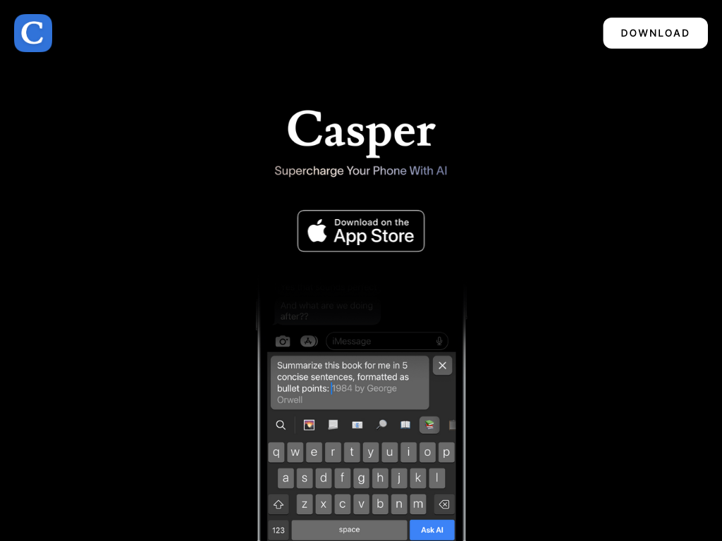 Screenshot of faster, more efficient writing website