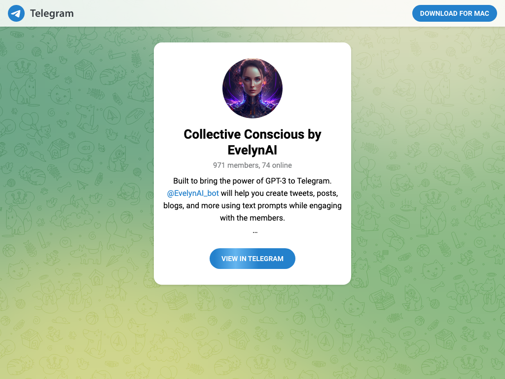 Screenshot of content creation, customer service and lead generation website