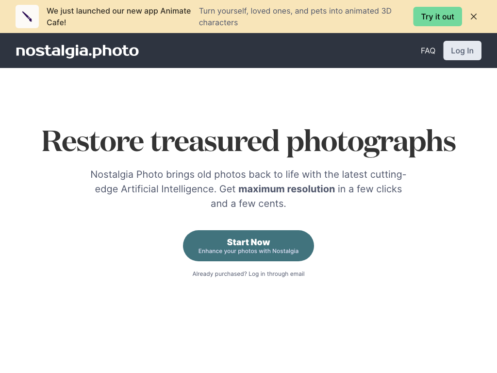Screenshot of restoring old photographs, animating 3D characters, colour correction and backing up website