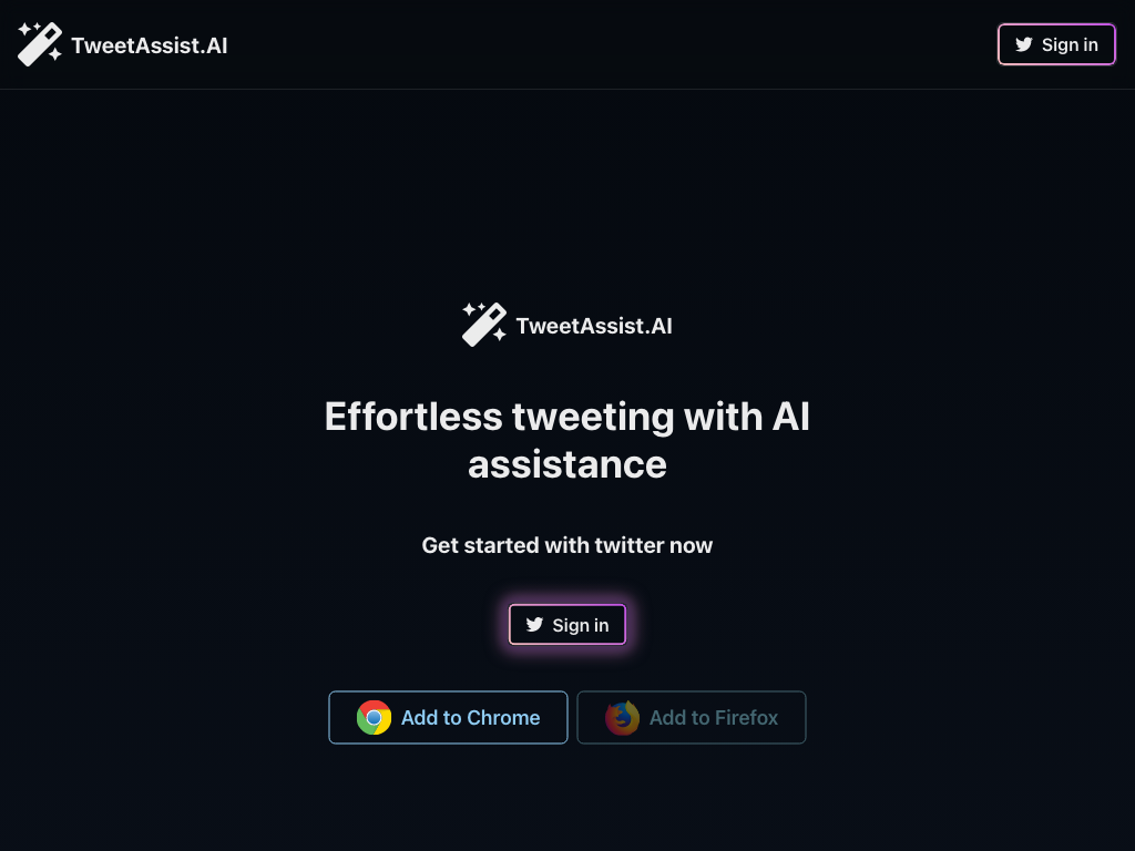 Preview image of Tweet Assist App