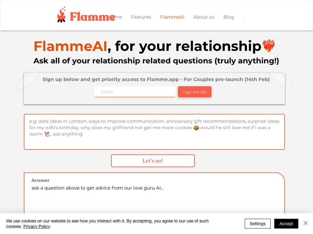 Screenshot of enhancing relationships website