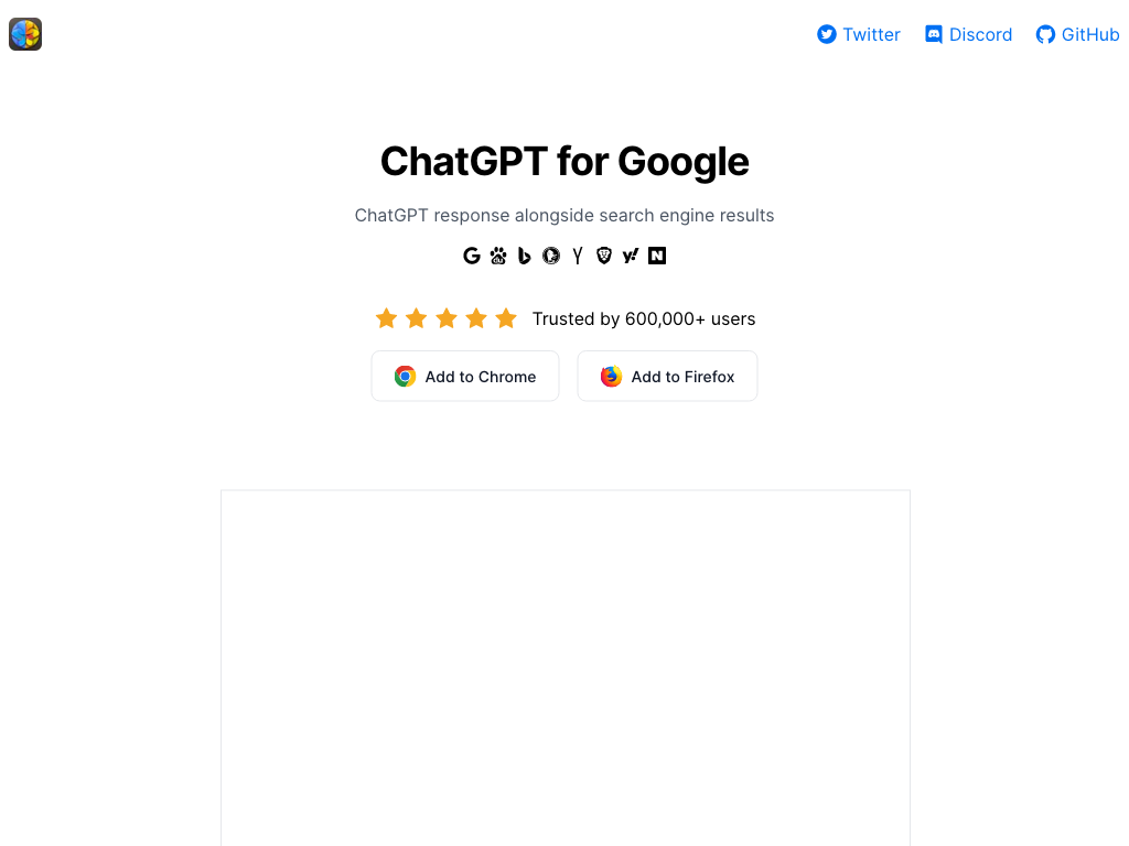 Preview image of ChatGPT for Google