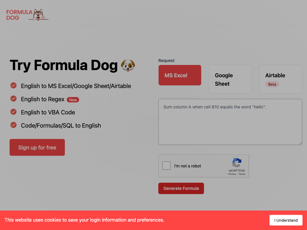 Preview image of Formula Dog