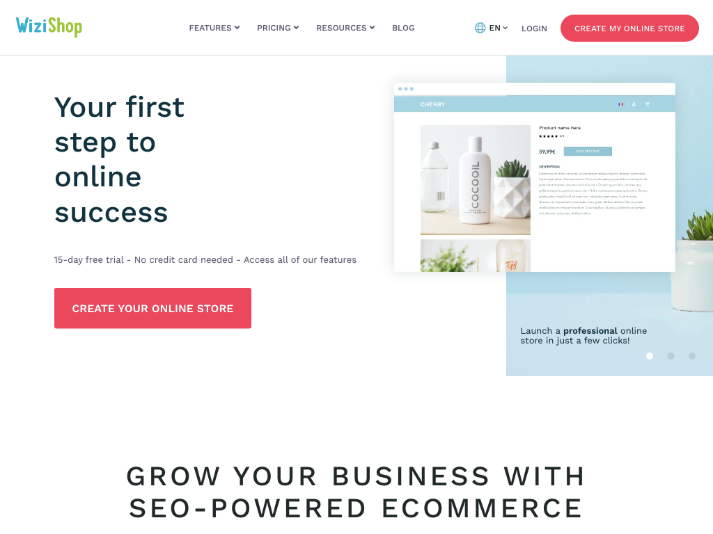 Preview image of WiziShop Ecommerce Solution