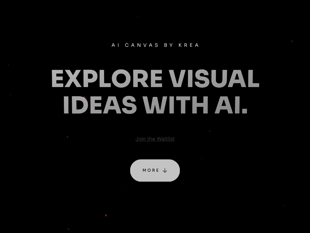 Screenshot of creating images from text website