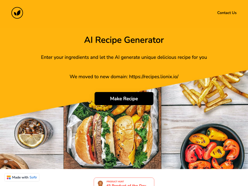 Preview image of AI Recipe Generator