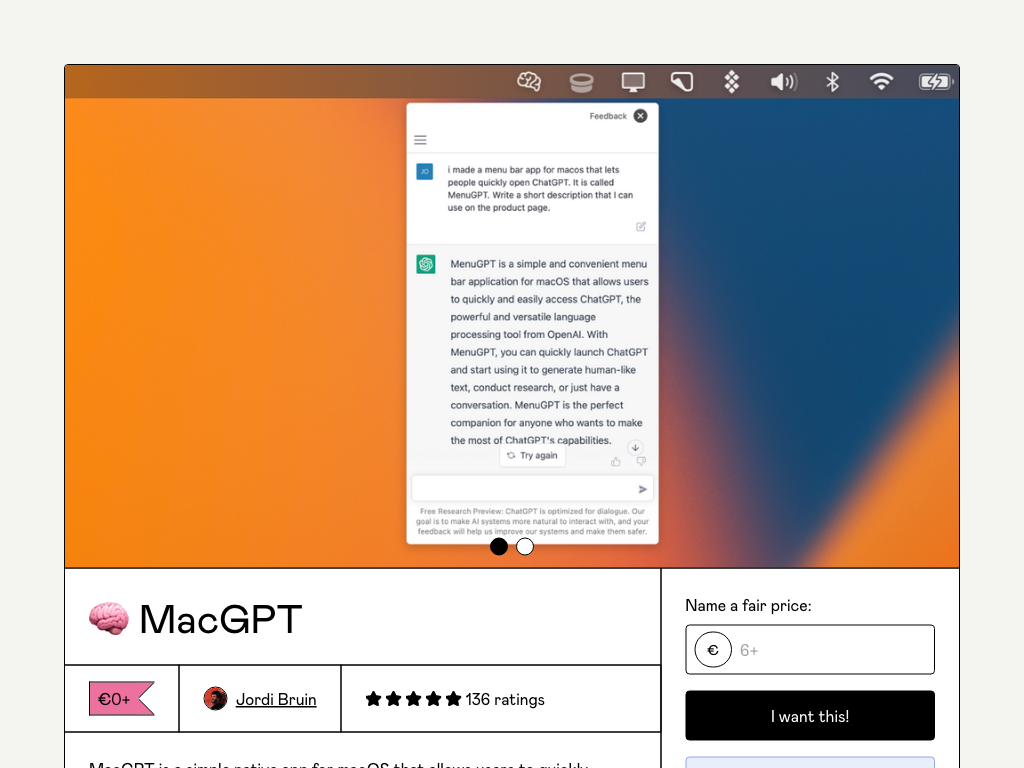 Screenshot of quickly accessing chatGPT website