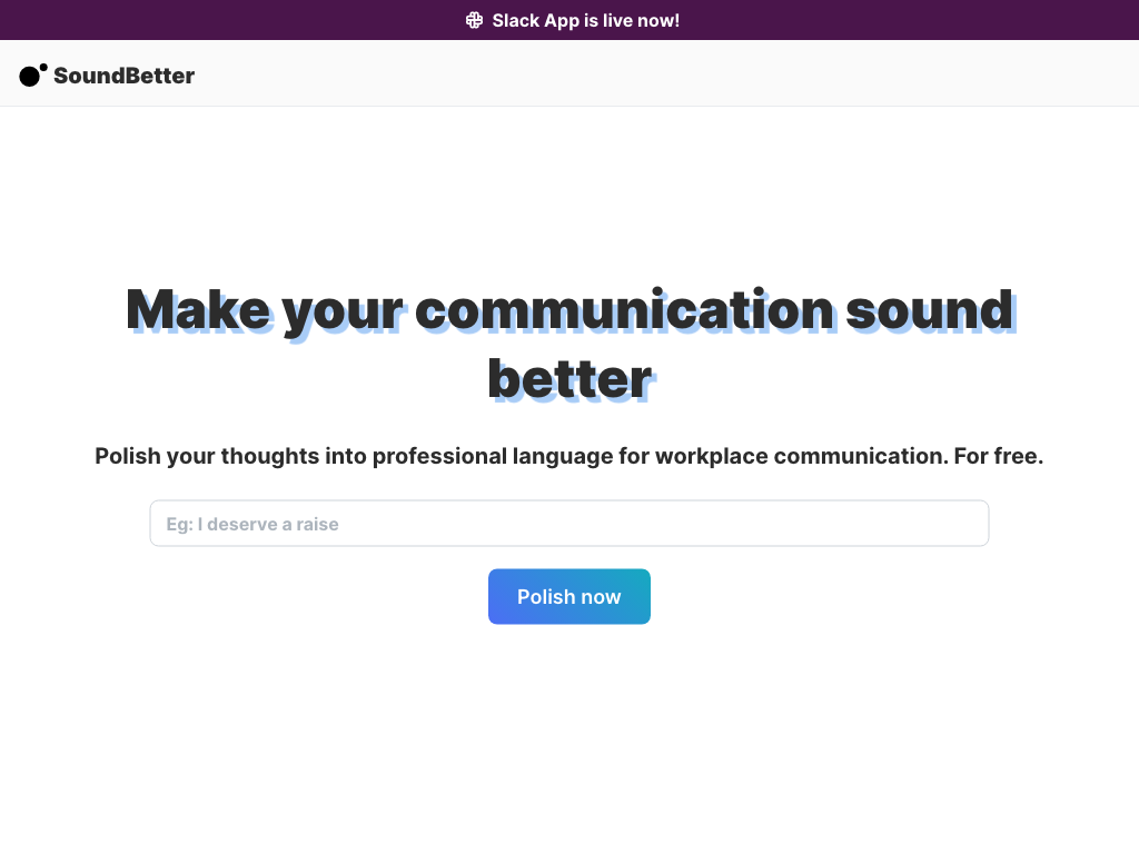 Screenshot of improving workplace communication website