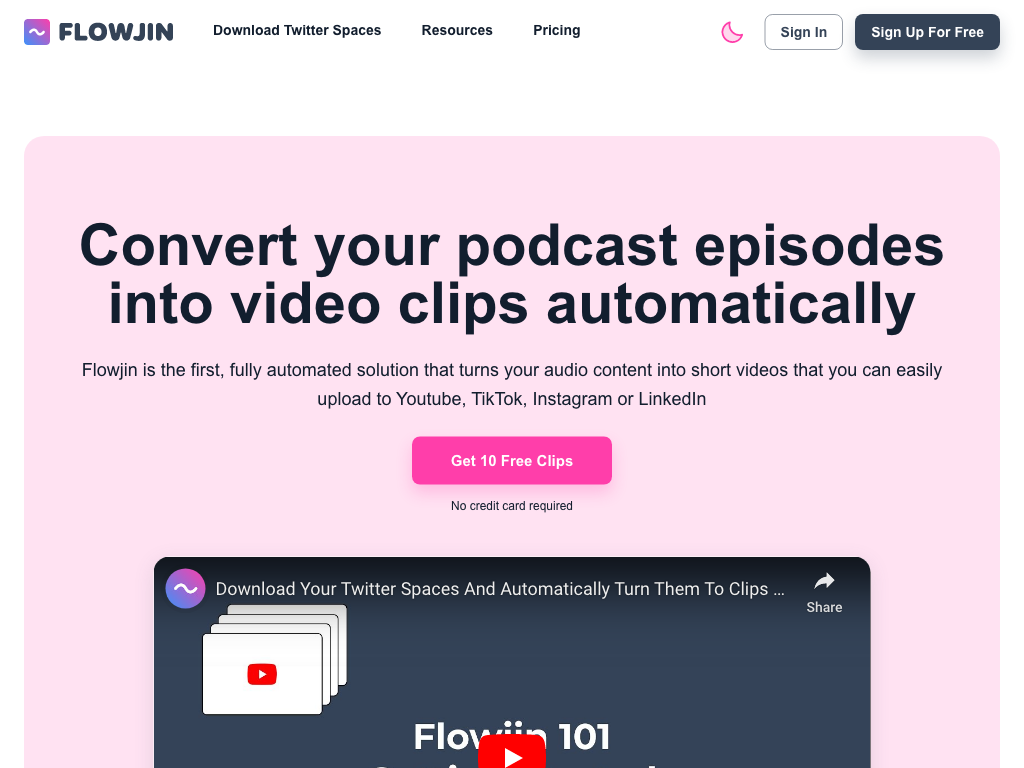 Screenshot of audio creators to expand reach and engage with more people website