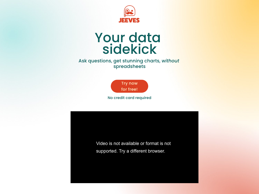 Screenshot of quickly and accurately making sense of data website