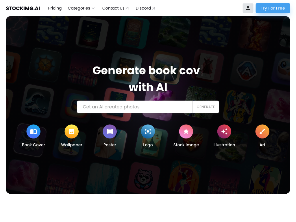 Screenshot of creating high-quality visuals quickly and easily website