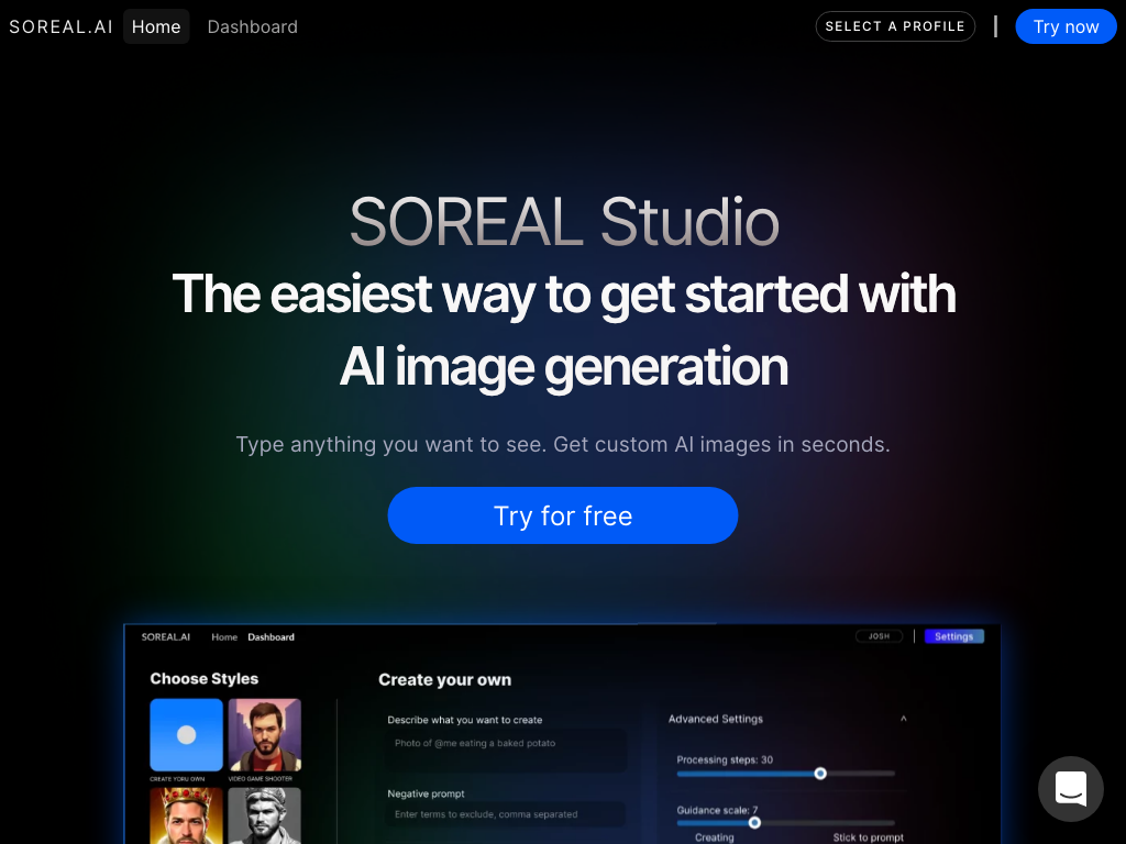 Preview image of SOREAL - AI Studio