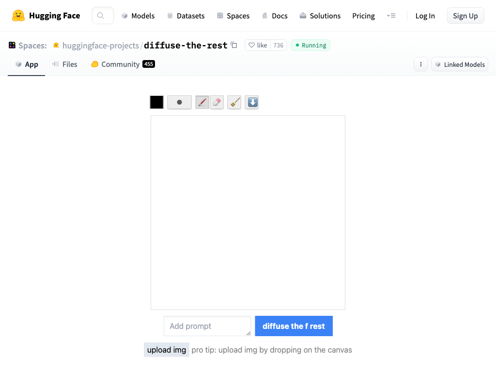 Screenshot of building, training and deploying NLP models website