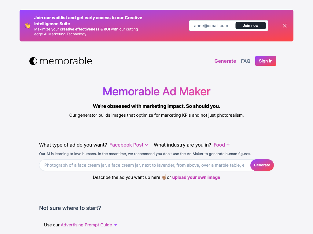 Preview image of Memorable Ad Maker