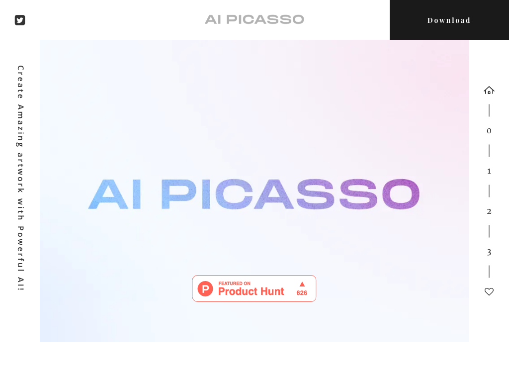 Screenshot of creating, editing and sharing images website