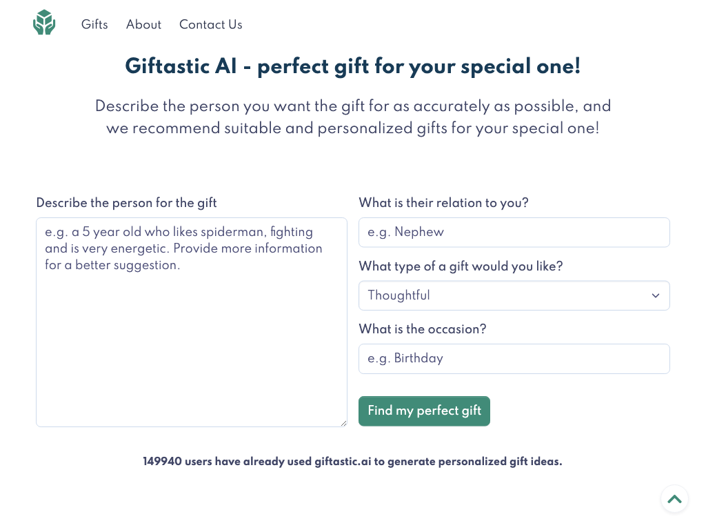 Preview image of GiftasticAI