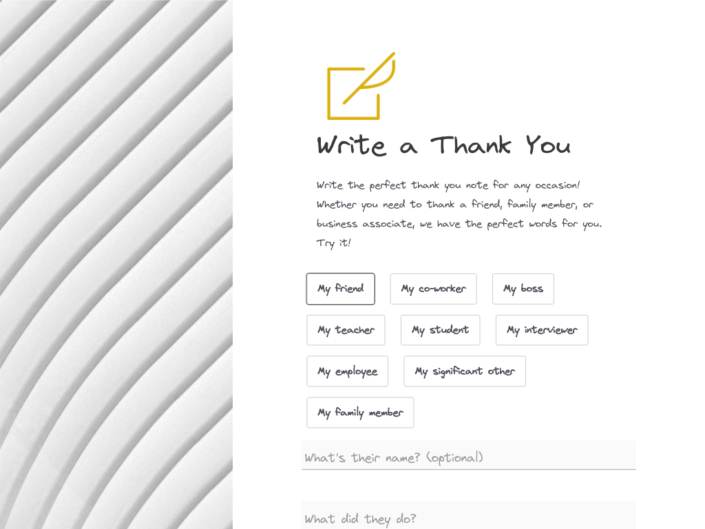 Preview image of ThankYouNote.app
