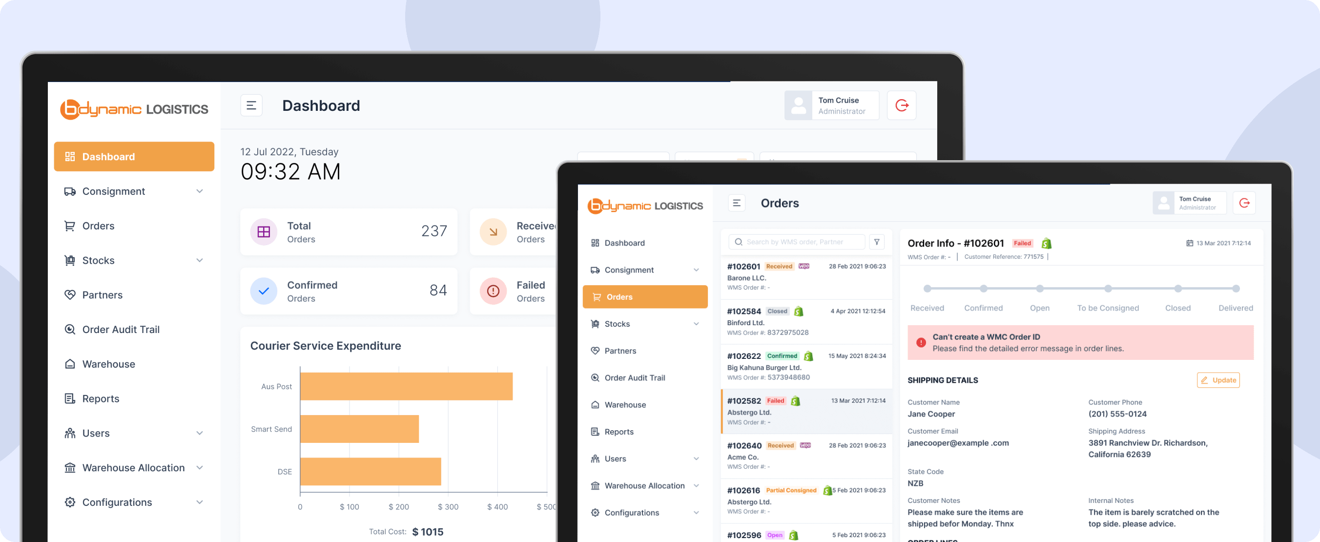 our-data-BDynamic Logistics, Australia: Streamlining SCM from Warehousing to End Customer with a Middleware engine-banner