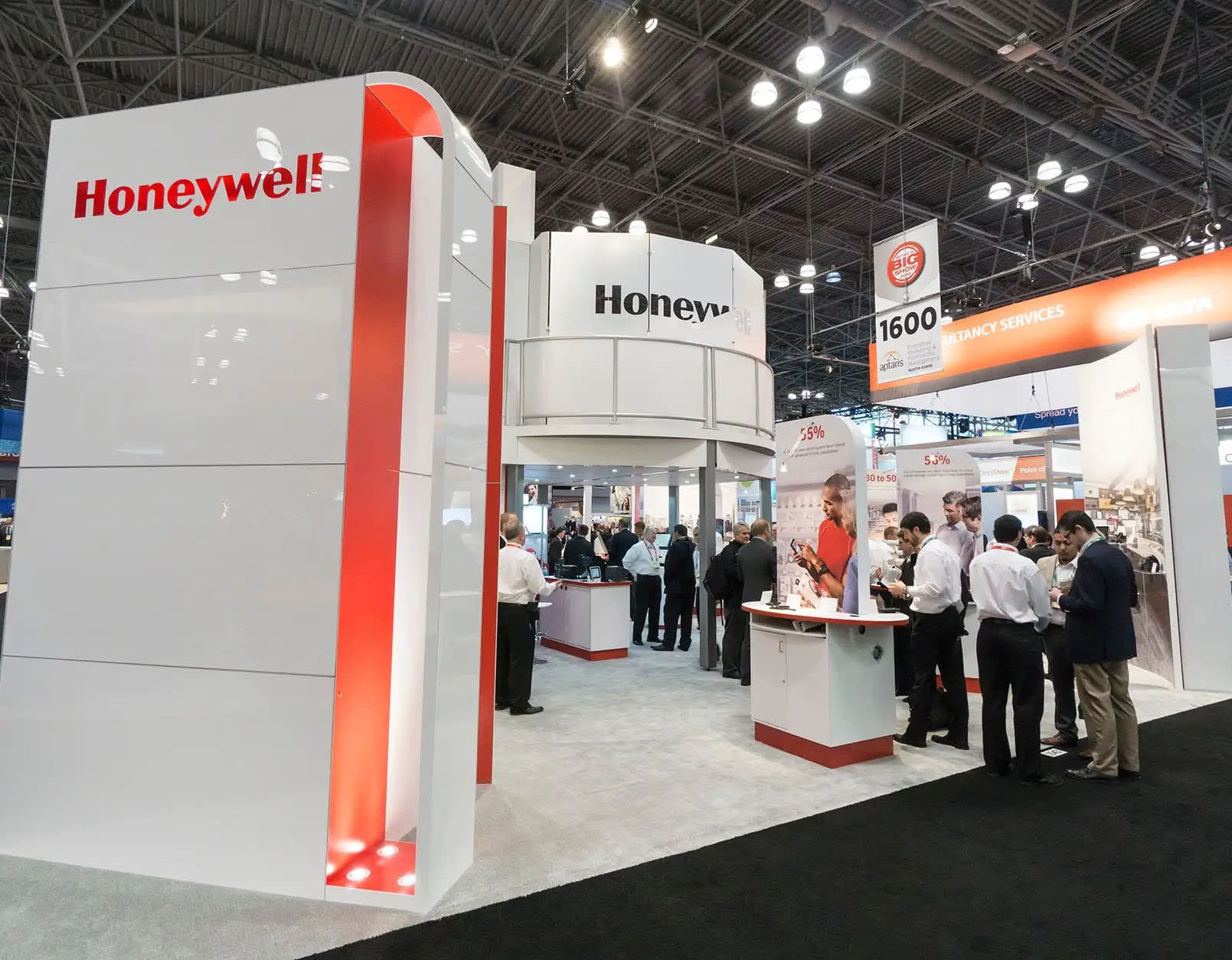 Honeywell's multi-story booth layout for NRF, the largest retail tradeshow of the year