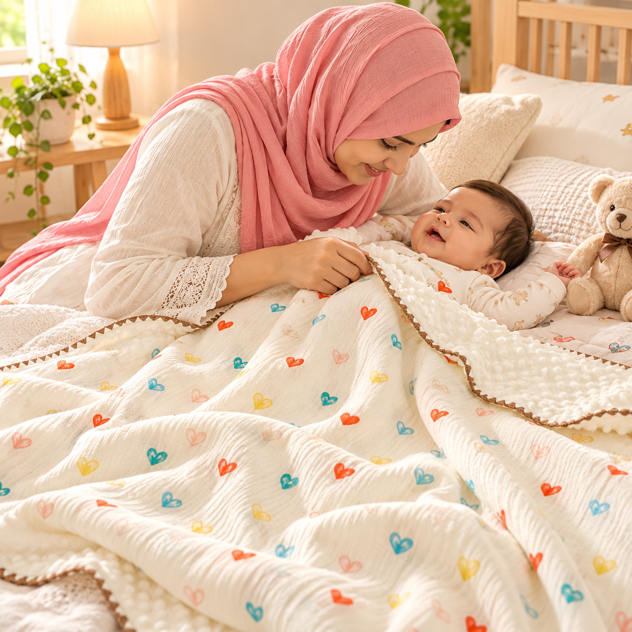 Cotton Double-Layer Baby Quilt | সুতি ডাবল লেয়ার বেবি কাঁথা-এর বিকল্প ছবি