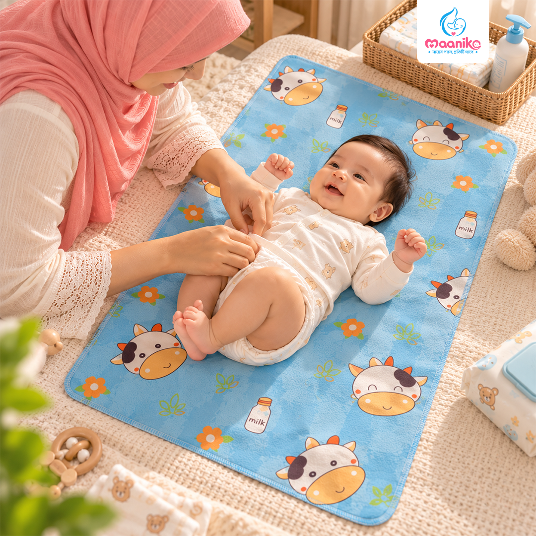 Waterproof Baby Urine Mat | ধুয়ে ব্যবহারযোগ্য বেবি ইউরিন ম্যাট-এর বিকল্প ছবি