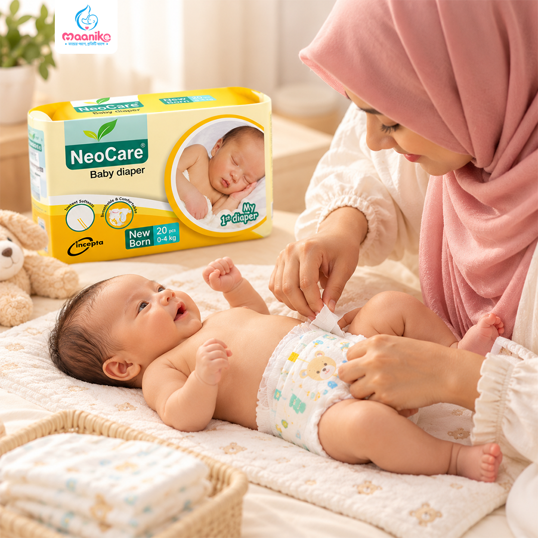 NeoCare Newborn Baby Diaper (20 Pcs) | নবজাতকের ডায়াপার স্টার্টার প্যাক (0–4 kg)-এর বিকল্প ছবি