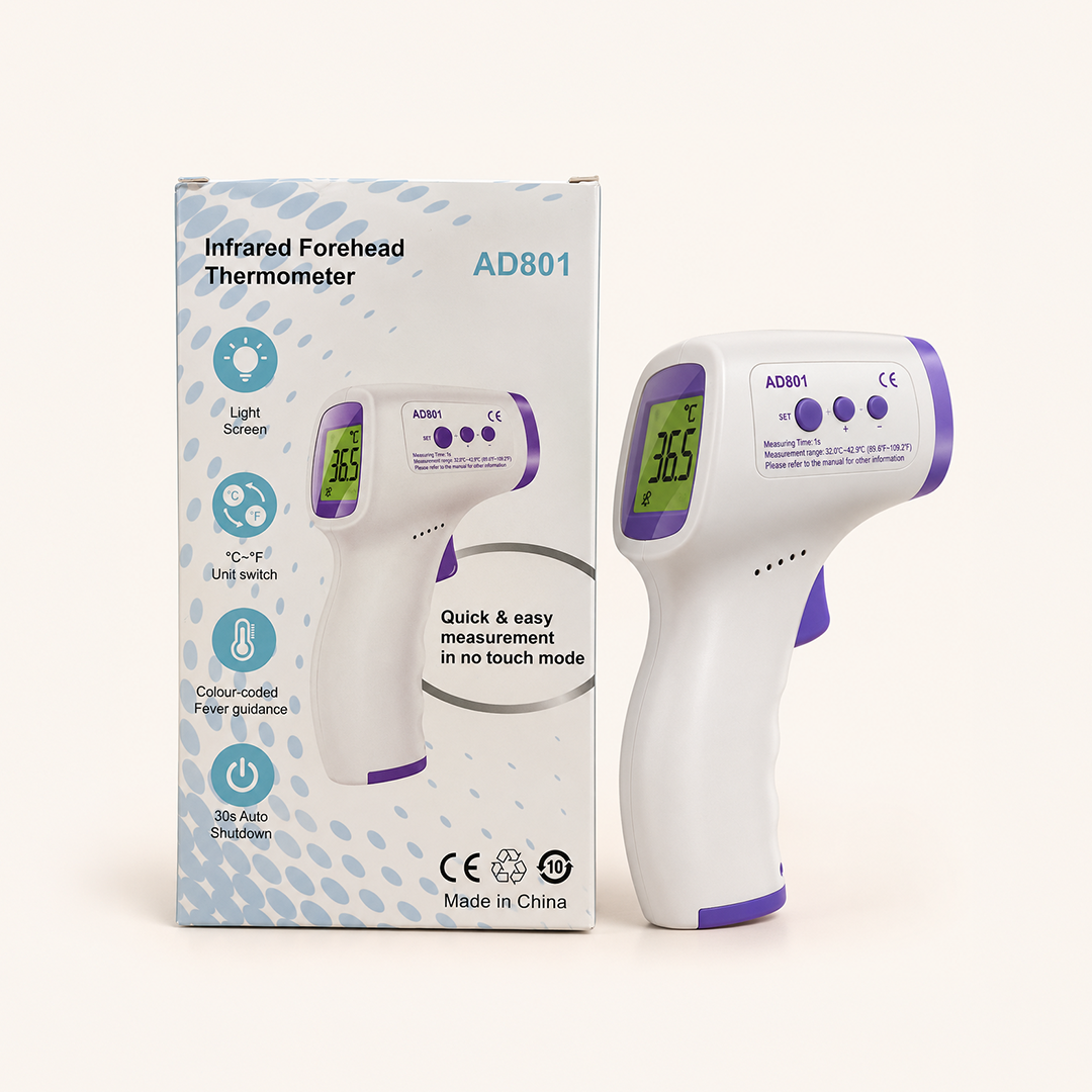 Digital Infrared Forehead Thermometer (1 Pc) | স্পর্শ ছাড়াই জ্বর মাপার ডিজিটাল থার্মোমিটার