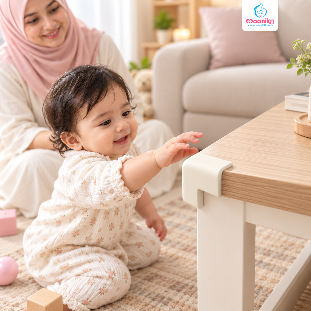 Soft Extra Thick Baby Safety Corner Guards (10 Pcs) | নিরাপত্তায় ফার্নিচার কর্নার প্রটেক্টর-এর বিকল্প ছবি