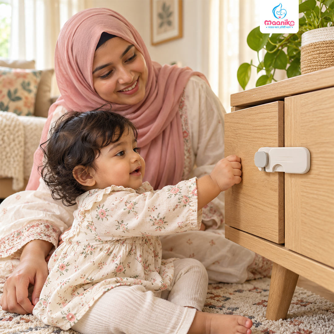 Baby Safety Drawer & Cabinet Locks (3 Pcs) | শিশুর নিরাপত্তায় ড্রয়ার ও ক্যাবিনেট লক-এর বিকল্প ছবি