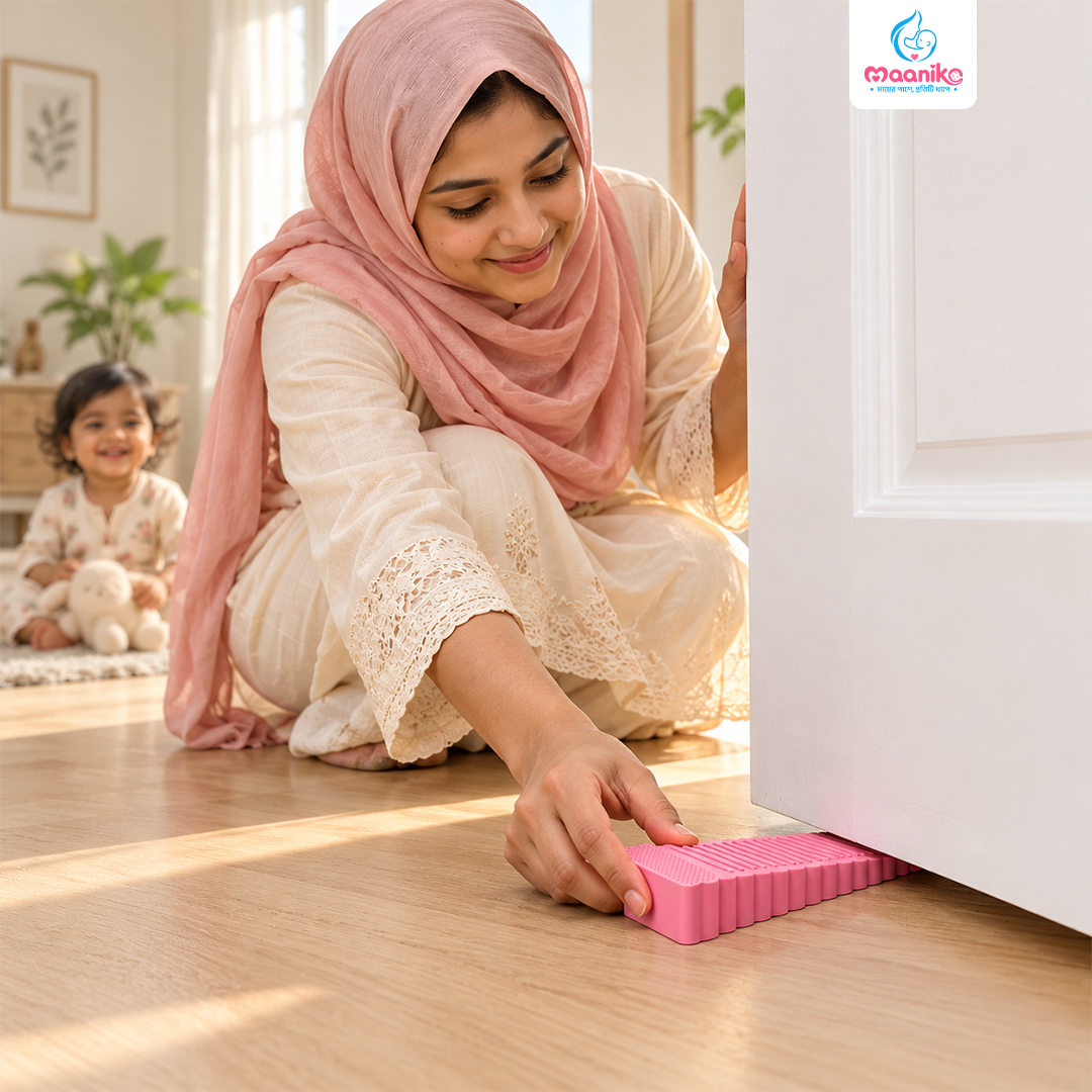 Baby Safety Silicone Door Stopper (2 Pcs) | নিরাপত্তায় দরজা আটকে রাখার সিলিকন ডোর স্টপার-এর বিকল্প ছবি