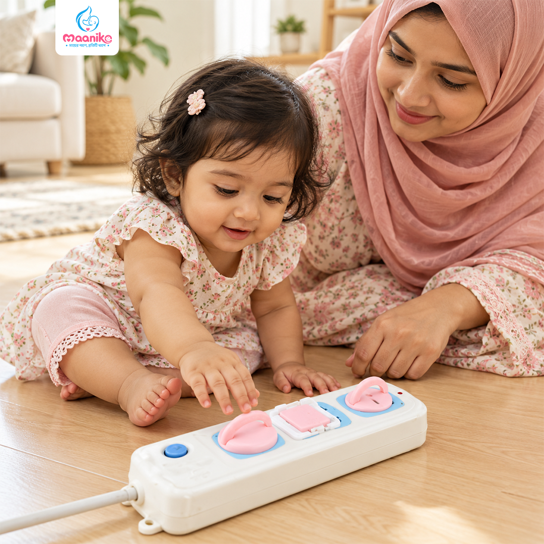 Baby Safety Electrical Socket Covers (12 Pcs) | শিশুর নিরাপত্তায় ইলেকট্রিক সকেট প্রটেক্টর-এর বিকল্প ছবি