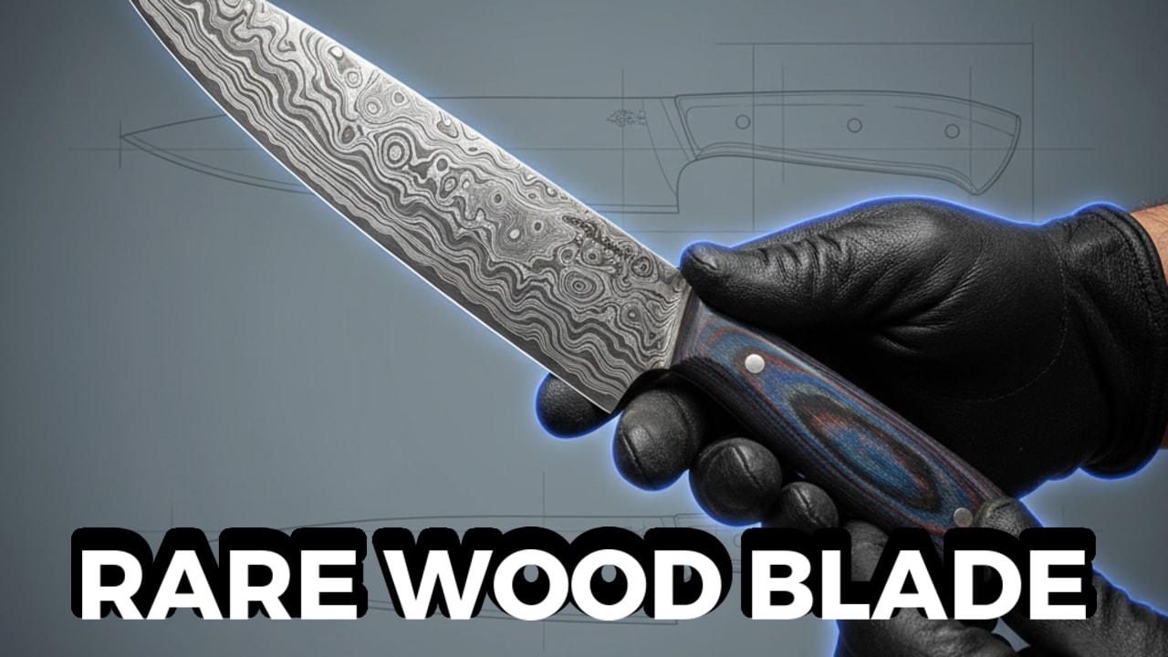 RARE WOOD BLADE – Making a $7000 Damascus Chef's Knife with the World's Rarest Wood