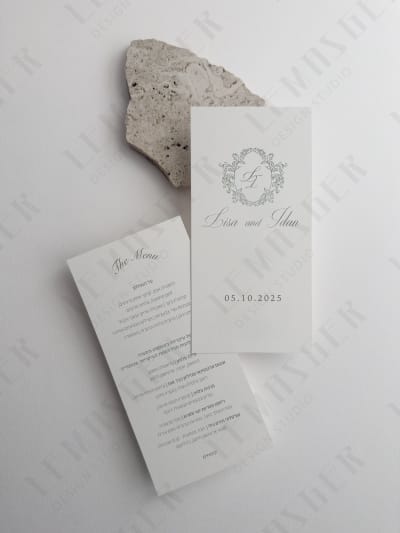 עיצוב תפריט - דו צדדי