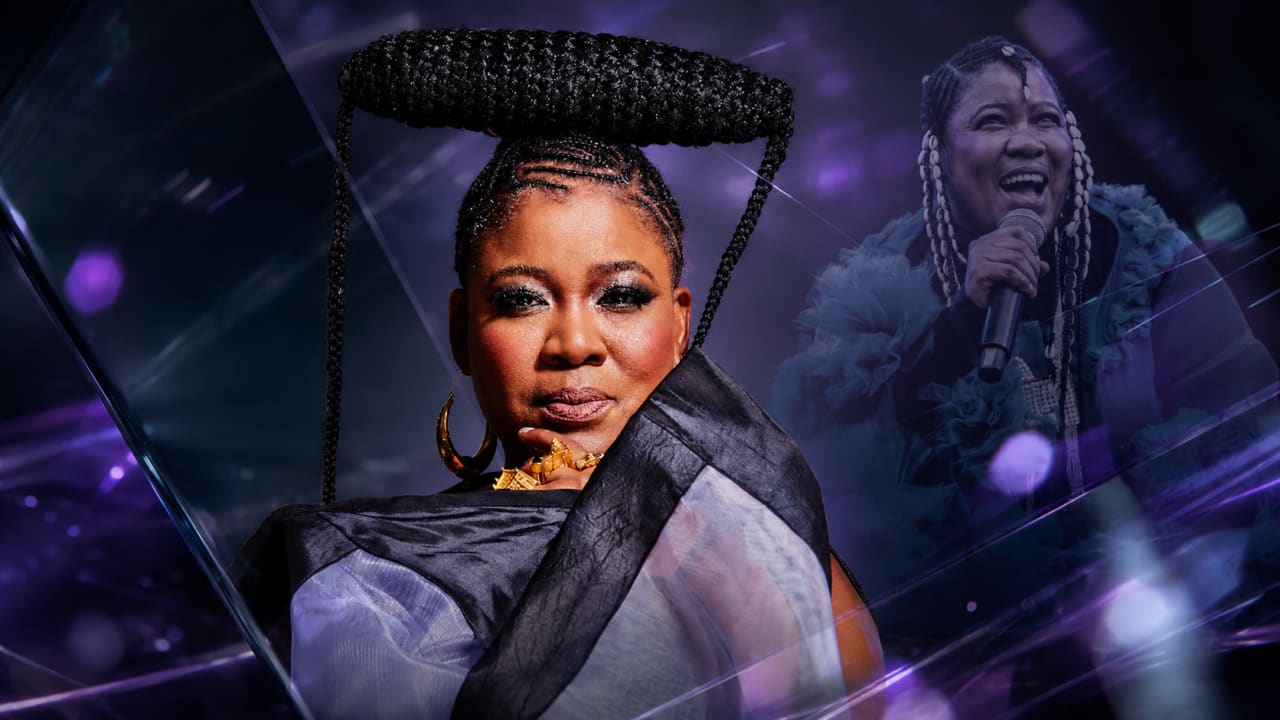 Editorial visual representing Thandiswa Mazwai’s Sankofa Heritage Festival and 30-year music legacy, featuring a powerful African vocalist under ceremonial stage light, archival Xhosa memory textures, indigenous instruments, Carnival City concert atmosphere, ancestral gold details, deep purple shadows and premium Viranova glass styling.